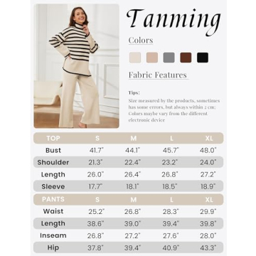 Shop Stylish Tanming Women's Sweater Sets for All Occasions