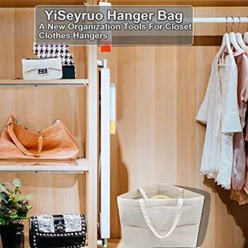 YiSeyruo Hanger Storage Bag for Closet Organization