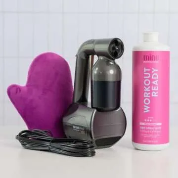 Mine Self Tanning Mitt | Bronze On - Sunless Tanner Applicator Glove with Thumb, Streak-Free, Velvety Soft, Washable, Reusable, Face & Body, Great for Foam, Mousse, Gradual Lotion, & Drops