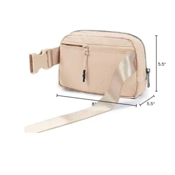 ODODOS Unisex Mini Belt Bag Adjustable Strap for Travel