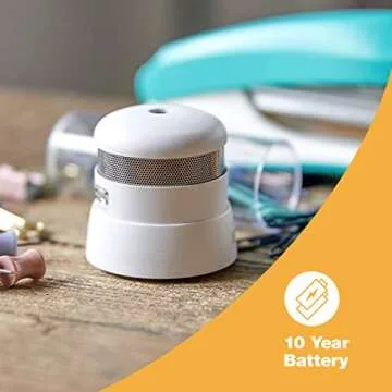 First Alert Photoelectric Smoke Detector | 10 Year Sealed Battery Backup, P1010