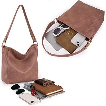 Chic Montana West Vegan Leather Hobo Bag for Women