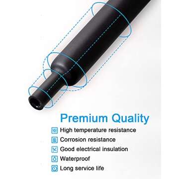 Quality MILAPEAK Heat Shrink Tubing Kit, 300pcs Assortment