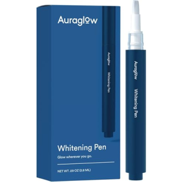 AuraGlow Whitening Pen - Extra Strength Whitening for Everyone, No Sensitivity, 35% Carbamide Peroxi...