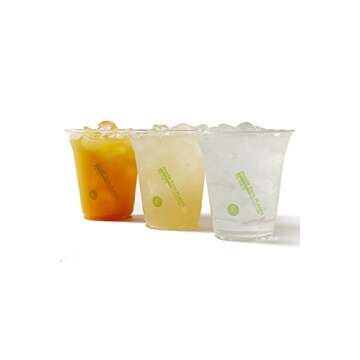 Repurpose 100% Compostable Plant-Based Clear Cold Cup, 12 Ounce (50 Count)