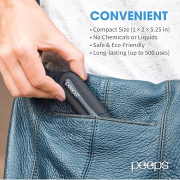 Peeps Eyeglass Cleaner with Carbon Microfiber Tech 1 Count