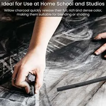 LOONENG Willow Charcoal Sticks for Artists and Kids