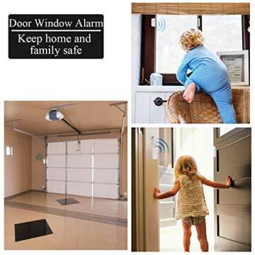 SanJie Door Chime, Door Open Contact Sensor Alarm with 500 FT Range,26 Chimes 5 Adjustable Volume for Business/Store/Home/Office When Entering 3 Sensors + 1 Receiver