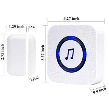 SanJie Door Chime, Door Open Contact Sensor Alarm with 500 FT Range,26 Chimes 5 Adjustable Volume for Business/Store/Home/Office When Entering 3 Sensors + 1 Receiver