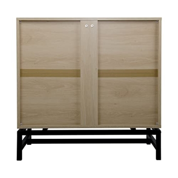 Yoluckea Accent Storage Cabinet with Rattan Doors