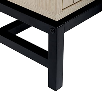 Yoluckea Accent Storage Cabinet with Rattan Doors