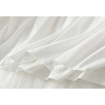 ebossy Tulle Skirt for Women – Elegant High Waist Design