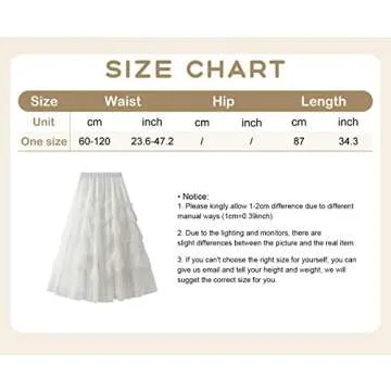 ebossy Tulle Skirt for Women – Elegant High Waist Design