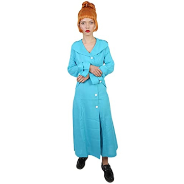 Adult Women's Aqua Blue Spy Costume for Halloween Fun