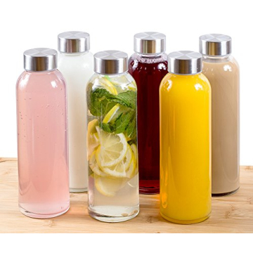 Eco-Friendly Estilo Glass Bottles 18 oz - 6 Pack