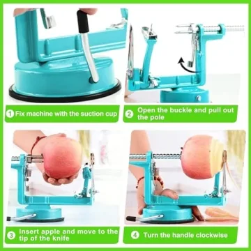 Durable Apple Peeler Corer with Suction Base