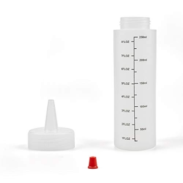 Foraineam 12-Pack 8 oz. Squeeze Bottles for Cooking & Crafting