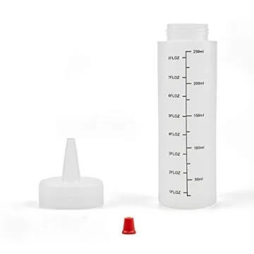 Foraineam 12-Pack 8 oz. Squeeze Bottles for Cooking & Crafting