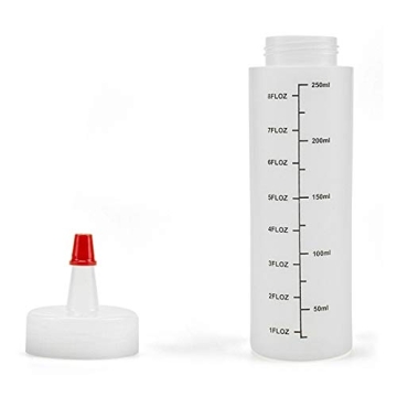 Foraineam 12-Pack 8 oz. Squeeze Bottles for Cooking & Crafting