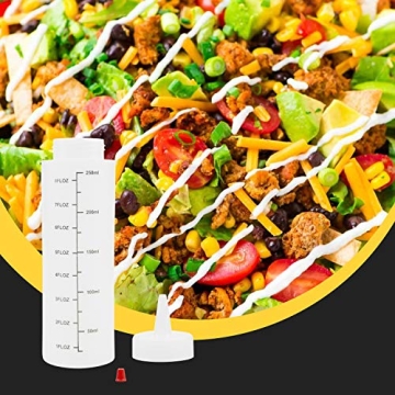 Foraineam 12-Pack 8 oz. Squeeze Bottles for Cooking & Crafting