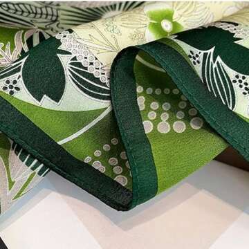 Weximil 100% Mulberry Silk Neck Scarf - 21'' x 21'' Lightweight Neckerchief - Women Men Small Square...