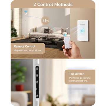 EDISHINE 76" Tall Floor Lamp, 28W 2500LM Bright LED Lights for Living Room, 300° Flexible Head Modern Torchiere Corner Lamps with Remote, 2700K-6500K Dimmable Standing Lamps for Bedroom, Office, White