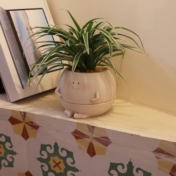 Smiley Face Self-Watering Planter - Perfect Gift for All Occasions