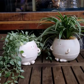 Smiley Face Self-Watering Planter - Perfect Gift for All Occasions