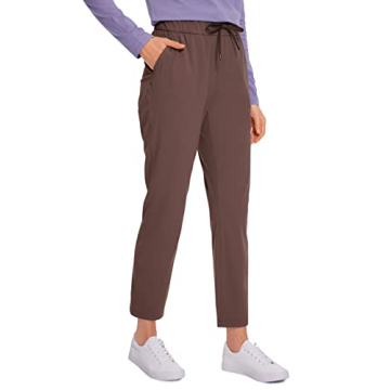 CRZ YOGA Womens 4-Way Stretch 7/8 Ankle Golf Pants for Daily Style and Comfort