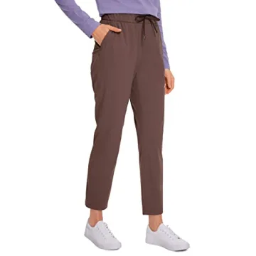 CRZ YOGA Womens 4-Way Stretch 7/8 Ankle Golf Pants for Daily Style and Comfort