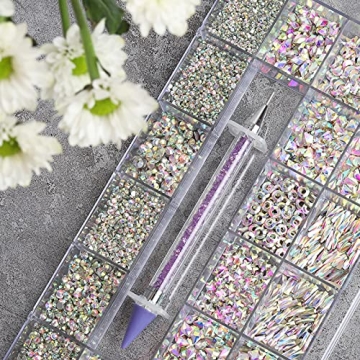 Artdone 3830pcs Nail Art Rhinestones for Creative Crafts
