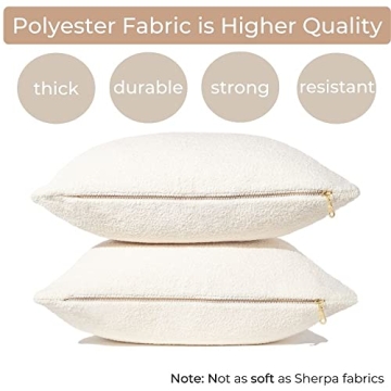 MOBHREEN Elegant Throw Pillow Covers Set for Home Decor
