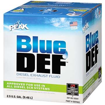 Blue Def DEF002-4PK Diesel Exhaust Fluid, 2.5 Gallon, 4 Pack