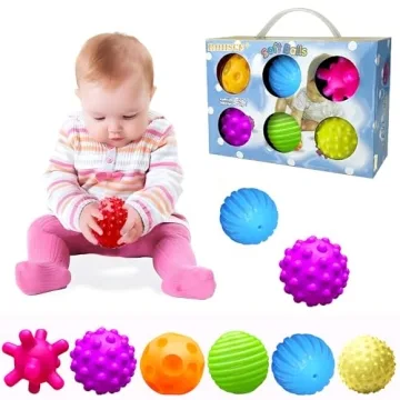 ROHSCE Sensory Balls for Baby Sensory Baby Toys 6 to 12 Months for Toddlers 1-3, Bright Color Textur...