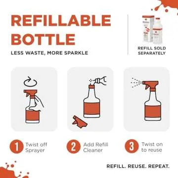 WHOOSH! TV Screen Cleaner - 16.9 fl oz + 1 Microfiber Cleaning Cloth - for TV, OLED, Car, Computer, Laptop, MacBook, iPad, iPhone, Camera, Touch Screen - Industrial Size Electronic Cleaner Kit