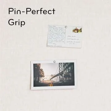 U Brands Farmhouse Linen Bulletin Board for Stylish Spaces