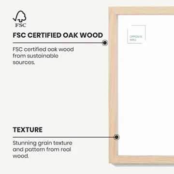 Elegant Solid Oak Wood Picture Frame - Versatile 20x20