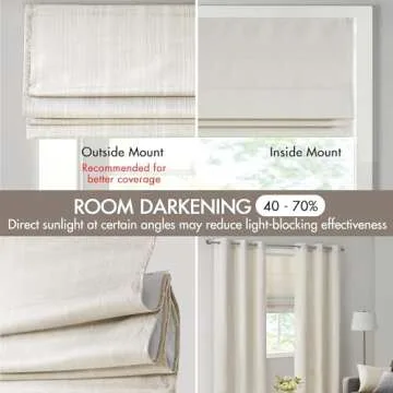 Madison Park Galen Cordless Roman Shades for Stylish Privacy