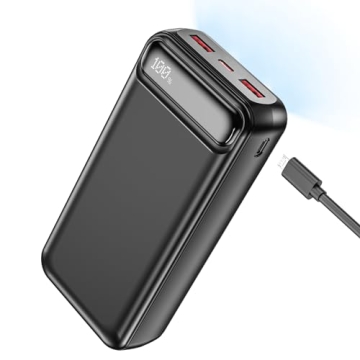 POIYTL 50000mAh Fast Charging Power Bank with Flashlight