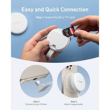 Anker MagGo USB-C Adapter - 312MB/s SD Card Reader