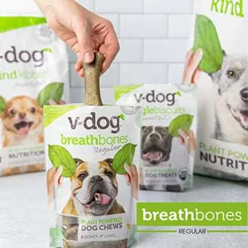 V-dog Vegan Dog Treats for Fresh Breath and Dental Care