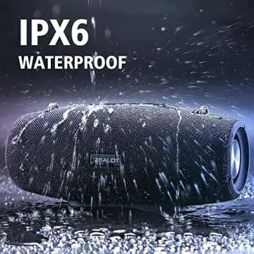 ZEALOT Bluetooth Speakers, 75W Portable Speaker with BassUpTechnology,IPX6 Waterproof Outdoor Speaker with14,400MAh Big Battery,20H Playtime,Stereo,Party,Beach Speakers Bluetooth Wireless