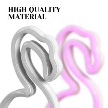 YARRD Flamingo Neon Light Flamingo Lamp Flamingo LED Sign Decoration Neon Flamingo Night Light Room Decoration Neon Lights for Kids