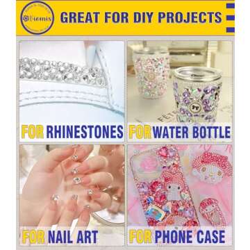 Viomis B7000 Glue 2PCS 15ml/0.5oz, Clear Craft Glue for Jewelry, B7000 Adhesive for Rhinestone Bead, Super Glue with Precision Tips for Cloth Shoe Fabric Cell Phone Screen Repair Metal Stone Nail Art