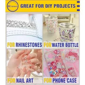 Viomis B7000 Glue 2PCS 15ml/0.5oz, Clear Craft Glue for Jewelry, B7000 Adhesive for Rhinestone Bead, Super Glue with Precision Tips for Cloth Shoe Fabric Cell Phone Screen Repair Metal Stone Nail Art