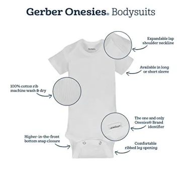 Gerber Baby 15 Piece Onesies Multi Size Pack for Babies