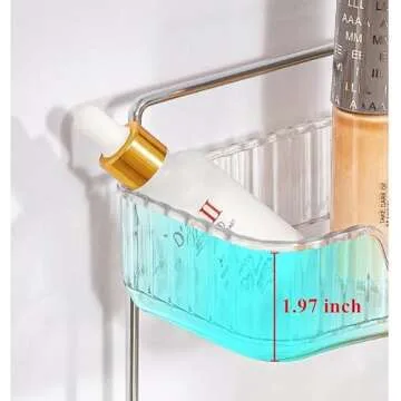 Versatile Bathroom Counter Organizer for Cosmetics & More