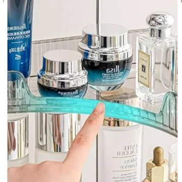 Versatile Bathroom Counter Organizer for Cosmetics & More