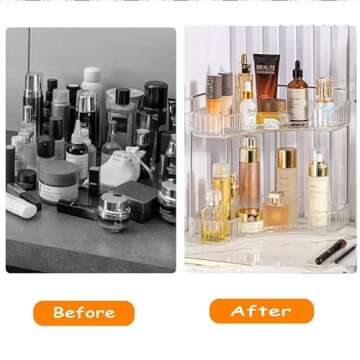 Versatile Bathroom Counter Organizer for Cosmetics & More