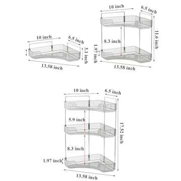 Versatile Bathroom Counter Organizer for Cosmetics & More
